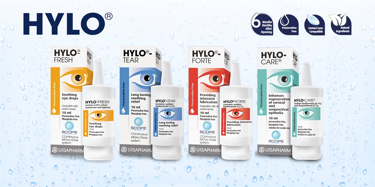 Hylo Forte Eye Drops 10ml - lubricating eye drops for severe or chronic dry eye and post operative use. Preservative-free. Phosphate-free. 