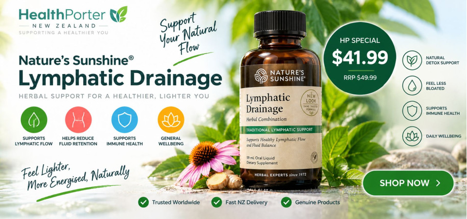 Nature's Sunshine Lymphatic Drainage 59mL | HealthPorter NZ