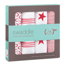 Aden + Anais Red Classic Swaddles Aden + Anais Red Classic Swaddles