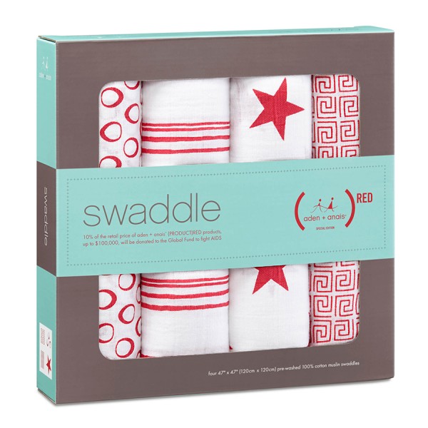 Aden + Anais Red Classic Swaddles
