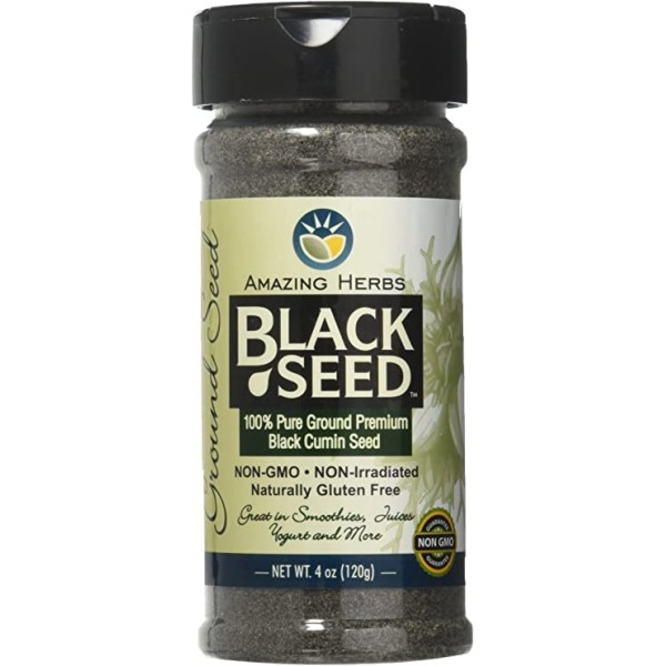 Amazing Herbs Black Cumin Seed Ground Seed 120g