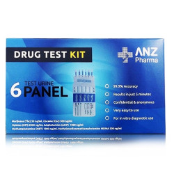 ANZ Pharma 6 Test Urine Panel Drug Test Kit ANZ Pharma 6 Test Urine Panel Drug Test Kit