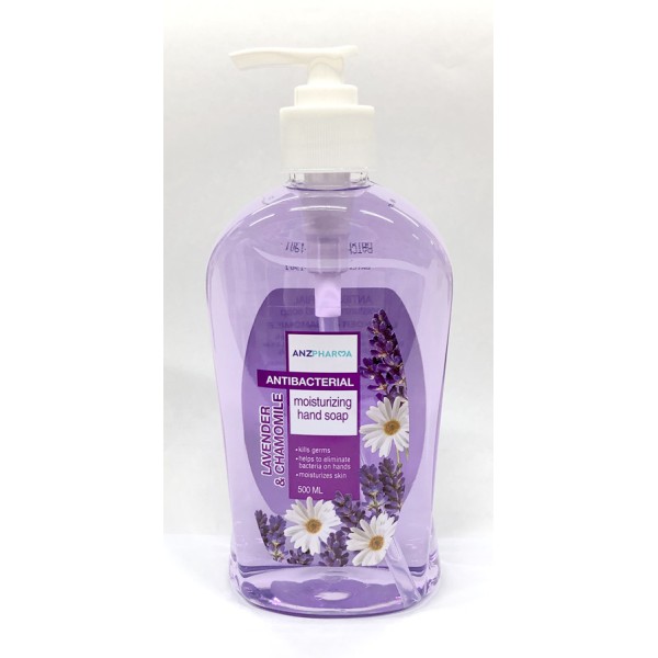 ANZ Pharma Antibacterial Hand Soap 500ml Lavender & Chamomile