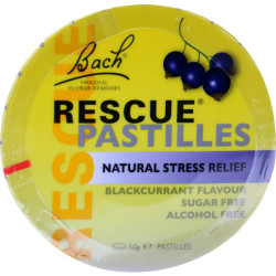 Bach Rescue Remedy Pastilles Blackcurrant Flavour 50g Bach Rescue Remedy Pastilles Blackcurrant Flavour 50g