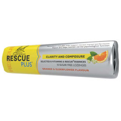 Bach Rescue Remedy Plus Lozenge Orange & Elderflower Flavour 10 Lozenges Bach Rescue Remedy Plus Lozenge Orange & Elderflower Flavour 10 Lozenges