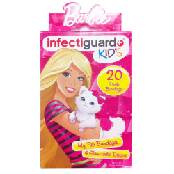 Bandaid Infectiguard Barbie Bandages Kids 20 pieces per box Bandaid Infectiguard Barbie Bandages Kids 20 pieces per box