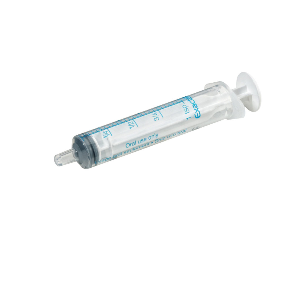 ExactaMed Oral Disposable Syringe Clear 3ml Single He