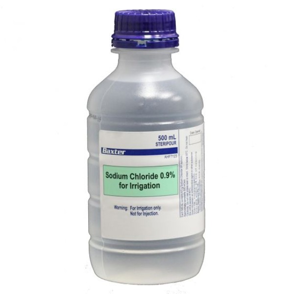 Sodium Chloride 0.9% for Irrigation Steripour 500ml