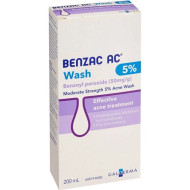 Benzac AC Moderate Strength Acne Wash 5% 200ml Benzac AC Moderate Strength Acne Wash 5% 200ml