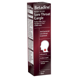 Betadine Sore Throat Gargle Ready To Use 120ml Betadine Sore Throat Gargle Ready To Use 120ml