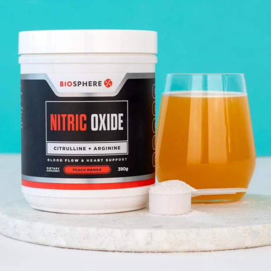 BioSphere Nitric Oxide Citrulline + Arginine Powder 390g