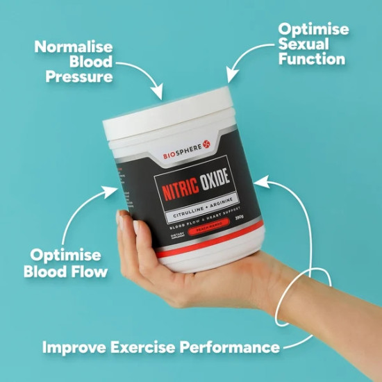 BioSphere Nitric Oxide Citrulline + Arginine Powder 390g