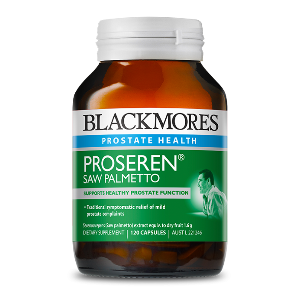 Prostate Problems Blackmores Proseren Saw Palmetto 120