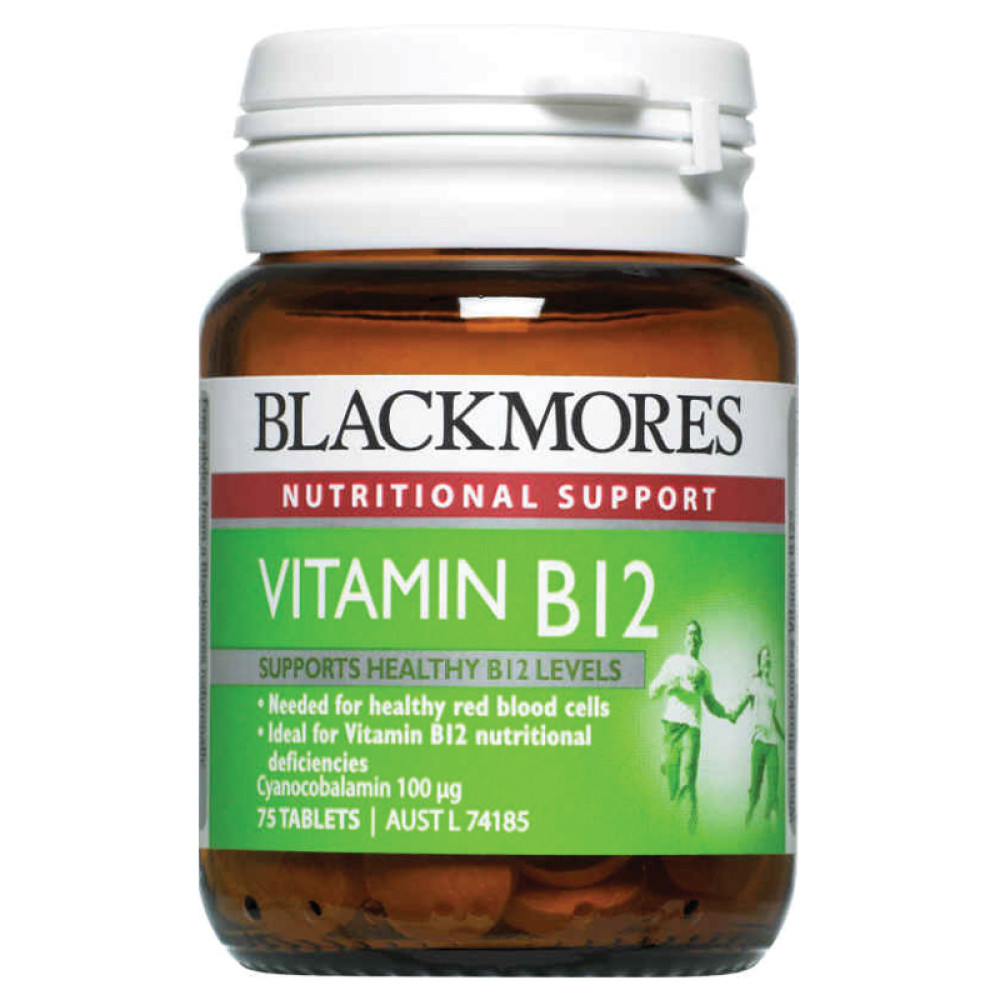 Blackmores Vitamin B12 75 Tablets HealthPorter
