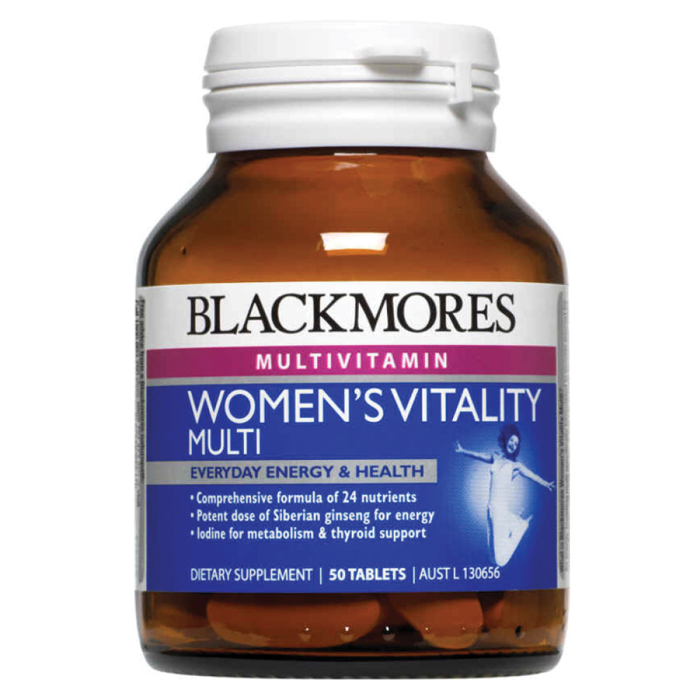 Multi Vitamins : Blackmores Women's Vitality Multi 50 ...