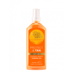 Bondi Sands SPF 15 Protect & Tan Coconut Beach Tanning Oil 150ml Bondi Sands SPF 15 Protect & Tan Coconut Beach Tanning Oil 150ml
