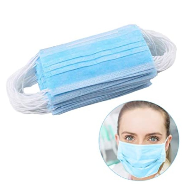 Breathe Free Disposable 3-ply Medical Surgical Face Mask Single