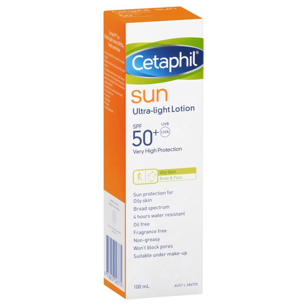 Cetaphil Sun Sunscreen SPF50+ Ultra Light HealthPorter NZ