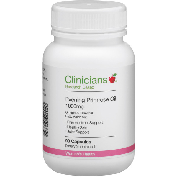 Clinicians Evening Primrose Oil 1000mg 90 Capsules 