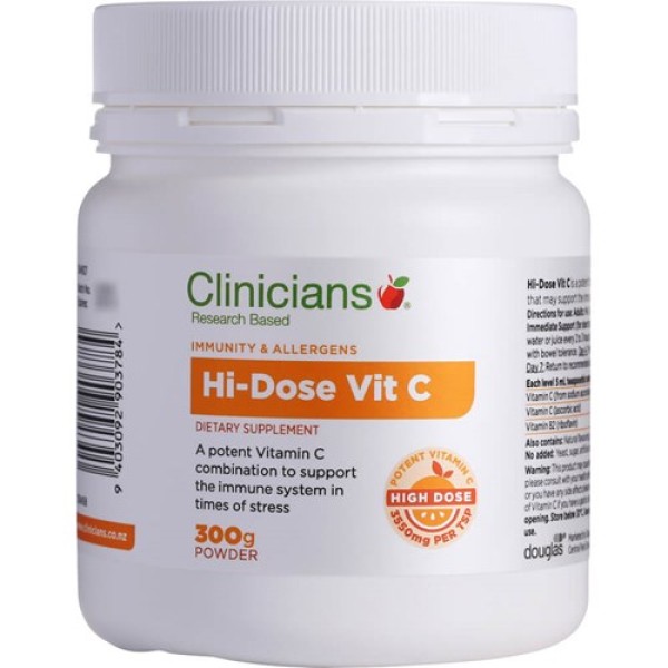 Clinicians Hi Dose Vitamin C Powder 300g 
