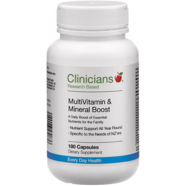 Clinicians MultiVitamin & Mineral Boost 180 Capsules 