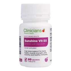 Clinicians Sunshine Vitamin D3 60 Sublingual Tablets Clinicians Sunshine Vitamin D3 60 Sublingual Tablets