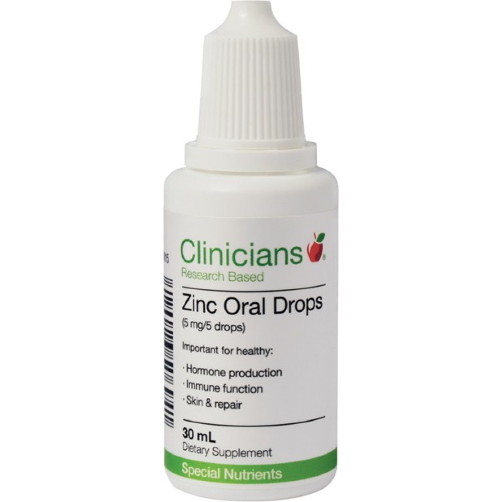 Zinc Clinicians Zinc Oral Drops 30ml HealthPorter