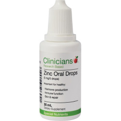 Clinicians Zinc Oral Drops 30ml Clinicians Zinc Oral Drops 30ml