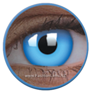 ColourVue Crazy Contact Lens Glow In Dark Blue Lens