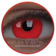 ColourVue Crazy Contact Lens Glow In Dark Red Lens
