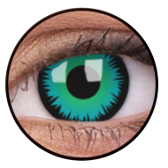 ColourVue Crazy Contact Lens Green Werewolf