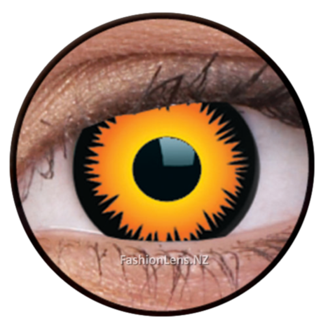 ColourVue Crazy Contact Lens Orange Werewolf - HealthPorter