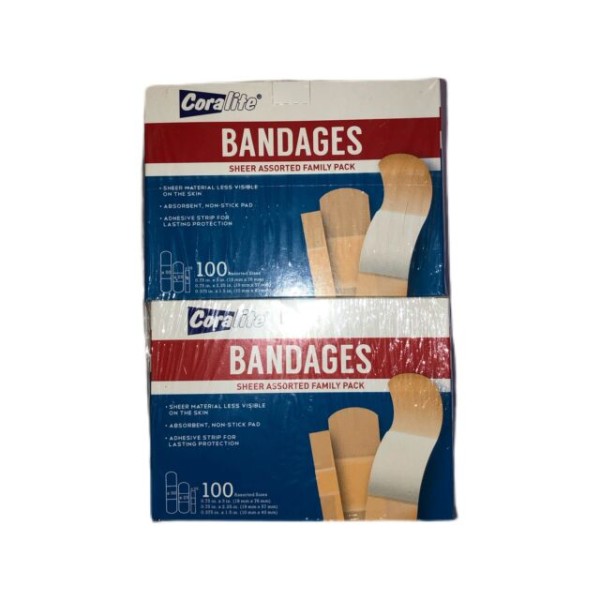 Coralite Bandage Sheer Family Pack Plasters 100s