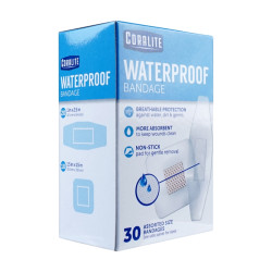 Coralite Bandage Waterproof Assorted Clear Plasters 30s Coralite Bandage Waterproof Assorted Clear Plasters 30s