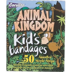 Coralite Kids Animal Kingdom Bandaid 50 pieces for box Coralite Kids Animal Kingdom Bandaid 50 pieces for box