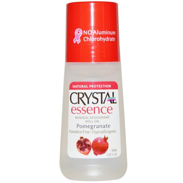 Crystal Body Mineral Deodorant Roll On Essence Pomegranate 66ml