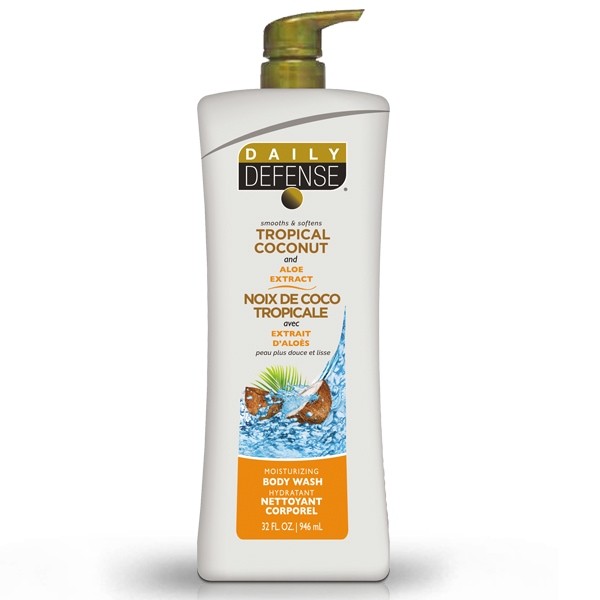 Daily Defense Tropical Coconut & Aloe Body Wash 443ml