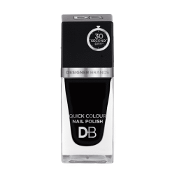 Designer Brands Quick Colour Nail Polish 15.5ml Blackest Black Designer Brands Quick Colour Nail Polish 15.5ml Blackest Black