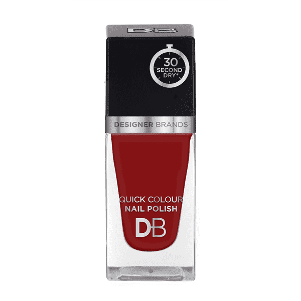 Designer Brands Quick Colour Nail Polish 15.5ml Bordeaux Red