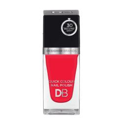 Designer Brands Quick Colour Nail Polish 15.5ml Orange Red Designer Brands Quick Colour Nail Polish 15.5ml Orange Red