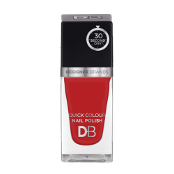 Designer Brands Quick Colour Nail Polish 15.5ml Poppy Red Designer Brands Quick Colour Nail Polish 15.5ml Poppy Red