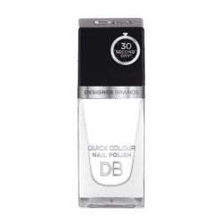 Designer Brands Quick Colour Nail Polish 15.5ml Snow White Designer Brands Quick Colour Nail Polish 15.5ml Snow White