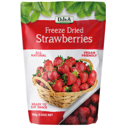 DJ&A Freeze Dried Strawberries 100g DJ&A Freeze Dried Strawberries 100g