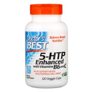 Doctor's Best 5-HTP Enhanced with Vitamins B6 & C 120 Capsules Doctor's Best 5-HTP Enhanced with Vitamins B6 & C 120 Capsules