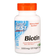 Doctor's Best Biotin 5000mcg 120 Capsules Doctor's Best Biotin 5000mcg 120 Capsules