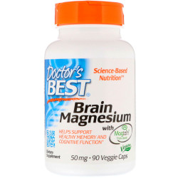 Doctor's Best Brain Magnesium with Magtein 50mg 90 Capsules Doctor's Best Brain Magnesium with Magtein 50mg 90 Capsules