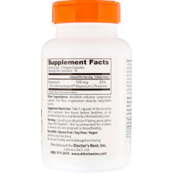 Doctor's Best Brain Magnesium with Magtein 50mg 90 Capsules Doctor's Best Brain Magnesium with Magtein 50mg 90 Capsules