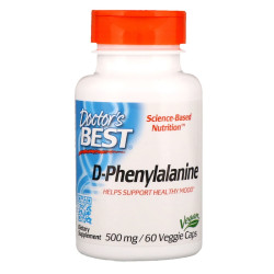 Doctor's Best D-Phenylalanine 500mg 60 Capsules Doctor's Best D-Phenylalanine 500mg 60 Capsules