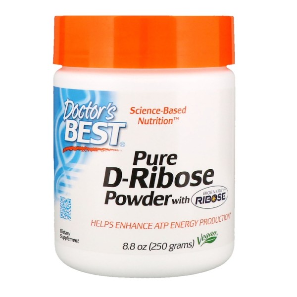 Doctor's Best D-Ribose Pure Powder with Bioenergy Ribose 250g