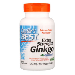 Doctor's Best Extra Strength Ginkgo 120mg 120 Capsules Doctor's Best Extra Strength Ginkgo 120mg 120 Capsules